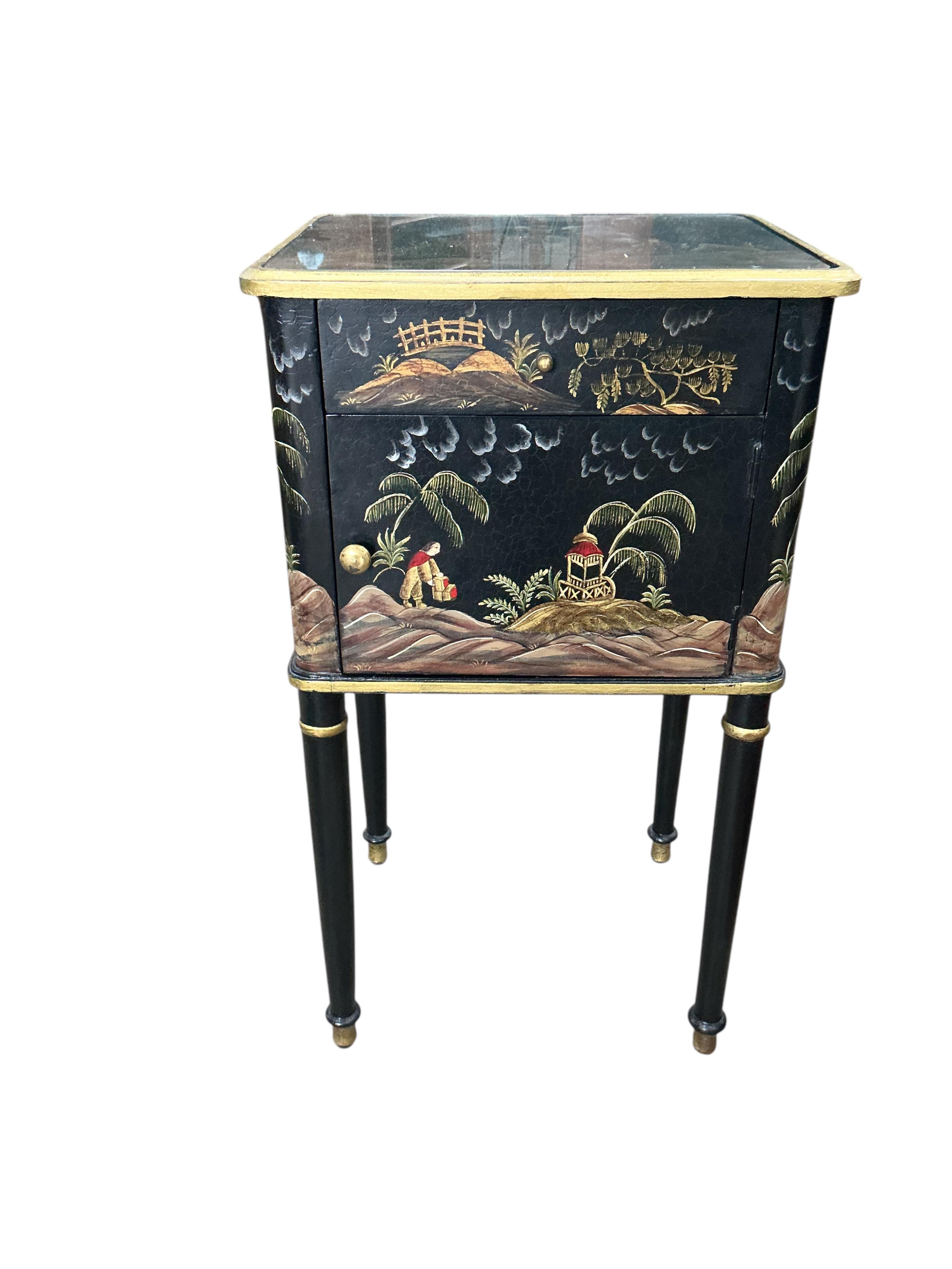 A pair of OKA 'Xin' bedside chests, width 45cm, depth 37cm, height 79cm